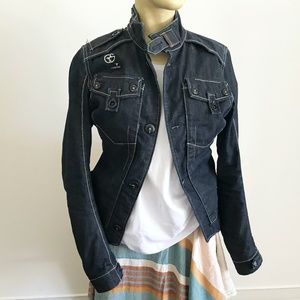 G-Sar Raw Denim Utility jacket